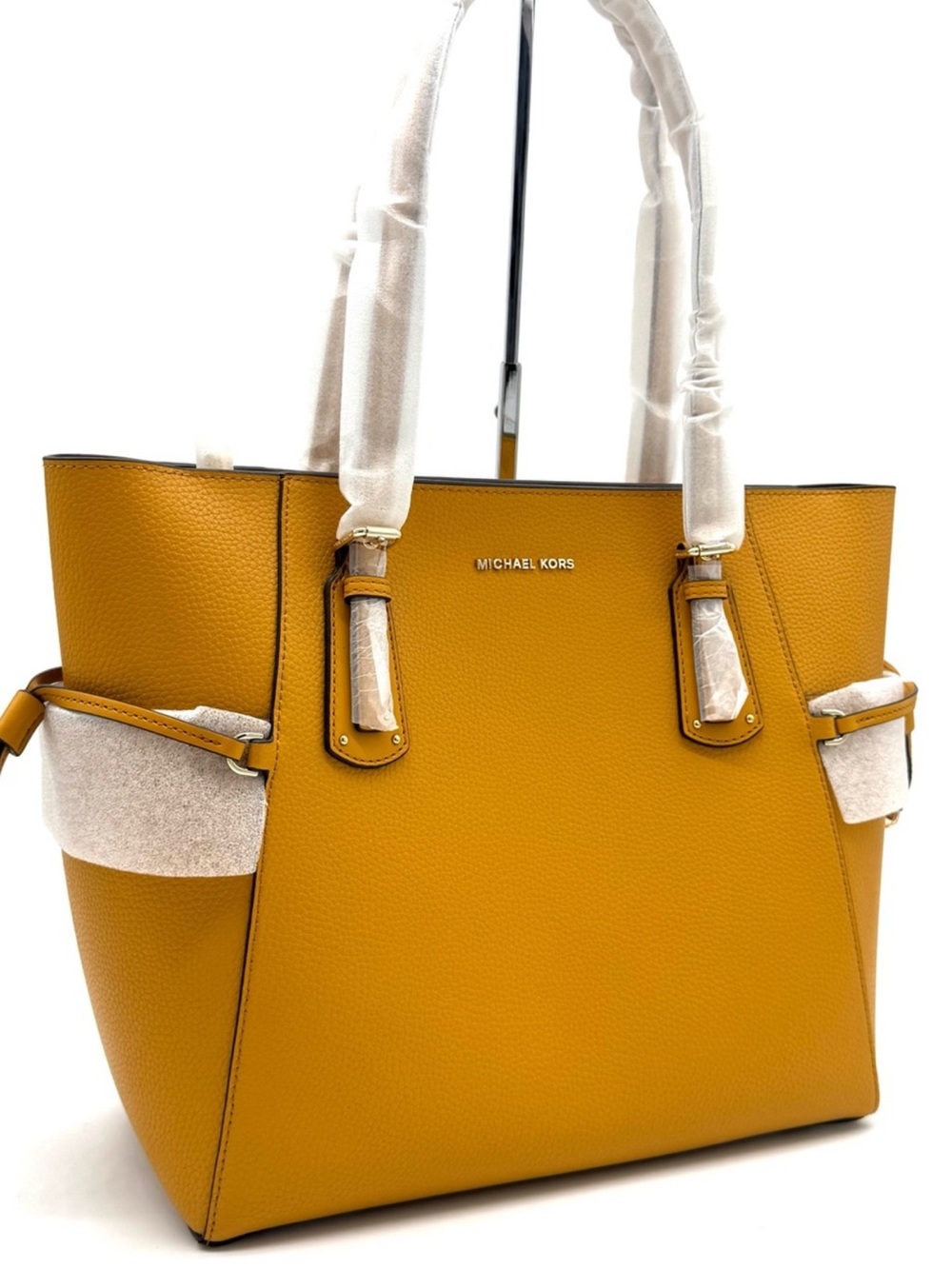 Michael Kors Voyager EW Tote Bag Leather Marigold